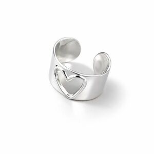 Trendy Silver Heart Ring